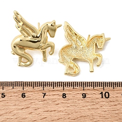 Pendientes de latón con forma de caballo&nbsp;EJEW-D352-03G-01