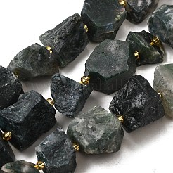 Нити бусин из необработанного натурального мохового агата G-Z087-B11