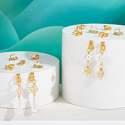 Латунные клипсы серьги&nbsp;FIND-PH0002-54B