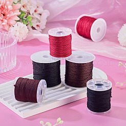 6 rouleau de cordon tressé en nylon bicolore&nbsp;NWIR-TA0001-46D