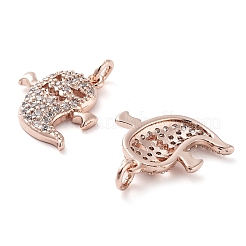 Хэллоуин стойка покрытие латунь микро проложить прозрачные подвески из кубического циркония KK-M280-04RG