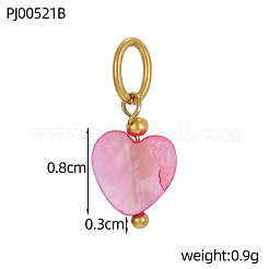 Подвески в виде ракушек из нержавеющей стали 304&nbsp;STAS-OY011-07G