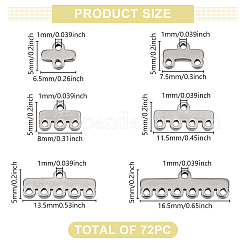 72 шт. 6 стиля 304 нержавеющая сталь люстра компоненты соединения STAS-GO0001-29