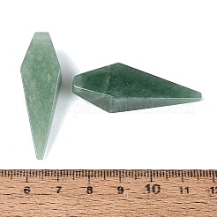 天然石グリーンアベンチュリンペンダント  矢じりチャーム  42~44x12~13.5x12~13.5mm  穴：1.2~1.6mm&nbsp;G-N362-22D