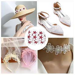 Лента с кружевной отделкой для ресниц из полиэстера&nbsp;OCOR-WH20003-03B-03