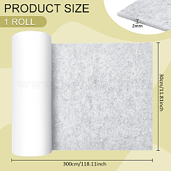 自己粘着ポリエステルフェルト生地  DIY工芸品  ライトグレー  300x30x0.2cm&nbsp;DIY-WH0430-455B-02