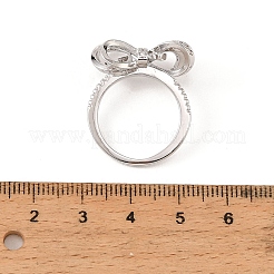 Messing-Mikro pflastern Zirkonia Fingerringe&nbsp;CU-CBA8D1E-02P