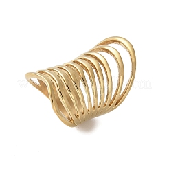 Кольца полые многослойные из нержавеющей стали 304 для женщин&nbsp;RJEW-Z086-03G