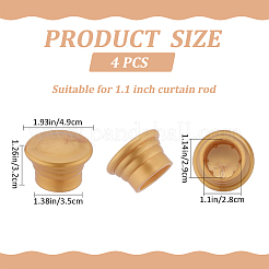Têtes de tringle à rideau en plastique&nbsp;FIND-WH0021-26A