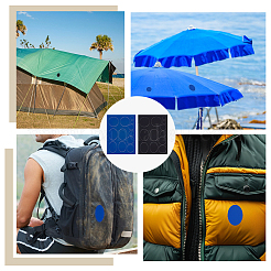 10 шт. 2-х цветные нейлоновые заплатки для ремонта AJEW-OC0013-95