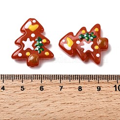 Рождественские эмалевые бусины ручной работы в технике лэмпворк LAMP-I027-07U