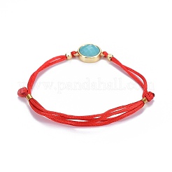 Bracciali in nylon con bretelle regolabili&nbsp;BJEW-JB04208-M