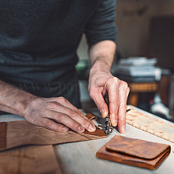 Кожаный кошелек для мелочи AJEW-WH0317-29A