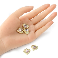 Стеклянные подвески из сплава с покрытием стойки&nbsp;FIND-YW0001-91A