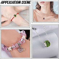 Handgefertigte Polymer Clay Strass europäische Großlochperlen mit versilberten Messingkernen&nbsp;FPDL-PA0001-02A