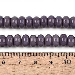 Непрозрачные с напылением стеклянные бусины&nbsp;X-GLAA-ZX008-8mm-18S