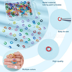 200 шт. 10-х цветные открытые соединительные кольца из цинкового сплава FIND-PH0006-86