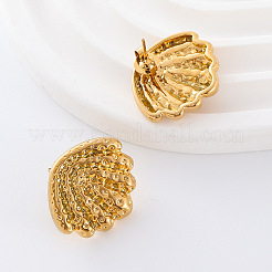 3 пара серег-гвоздиков в форме ракушки из нержавеющей стали DB4893