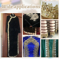 4 ярд полиэстеровой и АБС пластиковой искусственной жемчужной кружевной ленты&nbsp;OCOR-GA0002-36