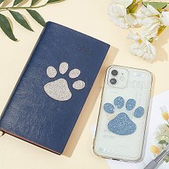 Блестящие стразы с эффектом горячей фиксации в виде сердца и отпечатка лапы&nbsp;DIY-FG0002-29