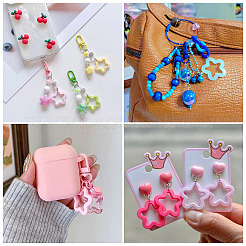 55шт 11 цвета непрозрачные акриловые подвески&nbsp;MACR-TA0002-46