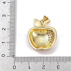 Кулоны из латуни с микропрозрачным паве и кубическим цирконием&nbsp;KK-R230-07G