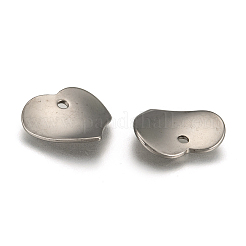 Подвески в форме сердца из нержавеющей стали марки 304&nbsp;X-STAS-M004-02