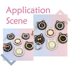 6 шт. 6 вида деревянных подносов для демонстрации браслетов с изображением животных ST-CJ0022-03