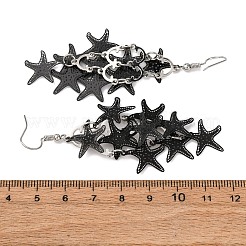 Seestern-Ohrhänger aus 430er Edelstahl&nbsp;EJEW-A137-11EB
