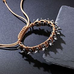 Geflochtene Perlenarmbänder aus Legierungsperlen&nbsp;WG69B67-02