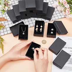 Красно-бумажные картонные шкатулки для драгоценностей CBOX-BC0001-16