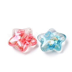 Прозрачная смола и натуральные ракушки&nbsp;RESI-B039-03A