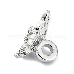 Покрытие стойки латунь микропаве прозрачные кубические циркониевые бусины KK-U014-09P