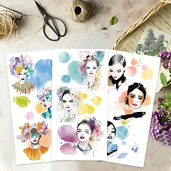 3 лист 3 стиля ПВХ водонепроницаемые декоративные наклейки DIY-WH0404-567