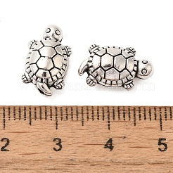 チベット風合金ビーズ  カメ  アンティークシルバー  14x8.5x6mm  穴：1.4mm&nbsp;FIND-Z063-28AS