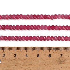 Gefärbt natürlichen weißen Jade Perlen Stränge&nbsp;GG-CBAF9EE-A18-3x4mm