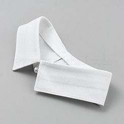 Полиэстер и стеклянные стразы искусственный воротник рубашки&nbsp;DIY-WH0060-71A