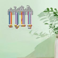 Estante de la pared de la exhibición del tenedor de la suspensión de la medalla del hierro de la moda&nbsp;ODIS-WH0023-089