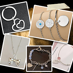 800 шт. 4 стиля разъемных колец из нержавеющей стали 304 STAS-BBC0006-17