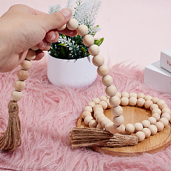 Украшение подвески из деревянных бусин&nbsp;AJEW-OC00001