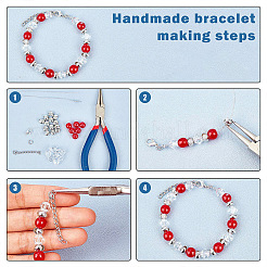 800 шт. 4 латунных крышки для обжимных бусин KK-AR0003-69