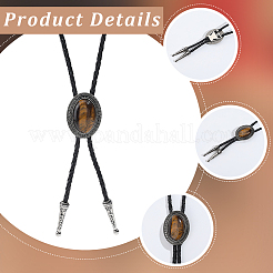 Ожерелья из искусственной кожи pu NJEW-WH20003-006A