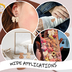 40 шт. 5-х видов непрозрачных акриловых кабошонов SACR-CA0001-17