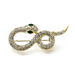 Броши со стразами в виде змеи aolly JEWB-V008-01LG-04