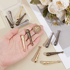 12 шт. 3-х цветные цинковые наконечники для шнура FIND-GA0004-78