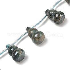 Гальванизированные нити из натуральных бусин гемиморфита G-U012-A04