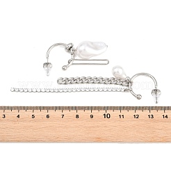 Boucles d'oreilles pendantes en acier inoxydable 304&nbsp;EJEW-A161-02P