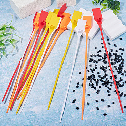 40 paire d'attaches de câble en plastique bicolores pour vêtements&nbsp;DIY-TA0015-45