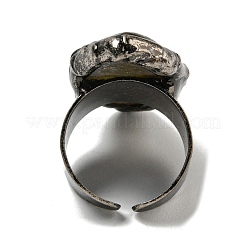 Verstellbare Ringe aus natürlichem Labradorit&nbsp;RJEW-K269-04AS