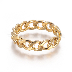 Кольца унисекс из нержавеющей стали 304 X-RJEW-L092-01G-17mm